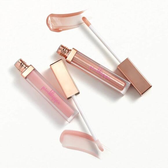pinklipps Glass Lip Gloss Aglow & Star Duo NEW FULL Size - Picture 1 of 3